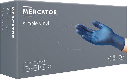 Rukavice M Vinyl Modré Nepudr 100ks | Úklidové a ochranné pomůcky - Rukavice, zástěry a čepice Rukavice M Vinyl Modré Nepudr 100ks | Úklidové a ochranné pomůcky - Rukavice, zástěry a čepice